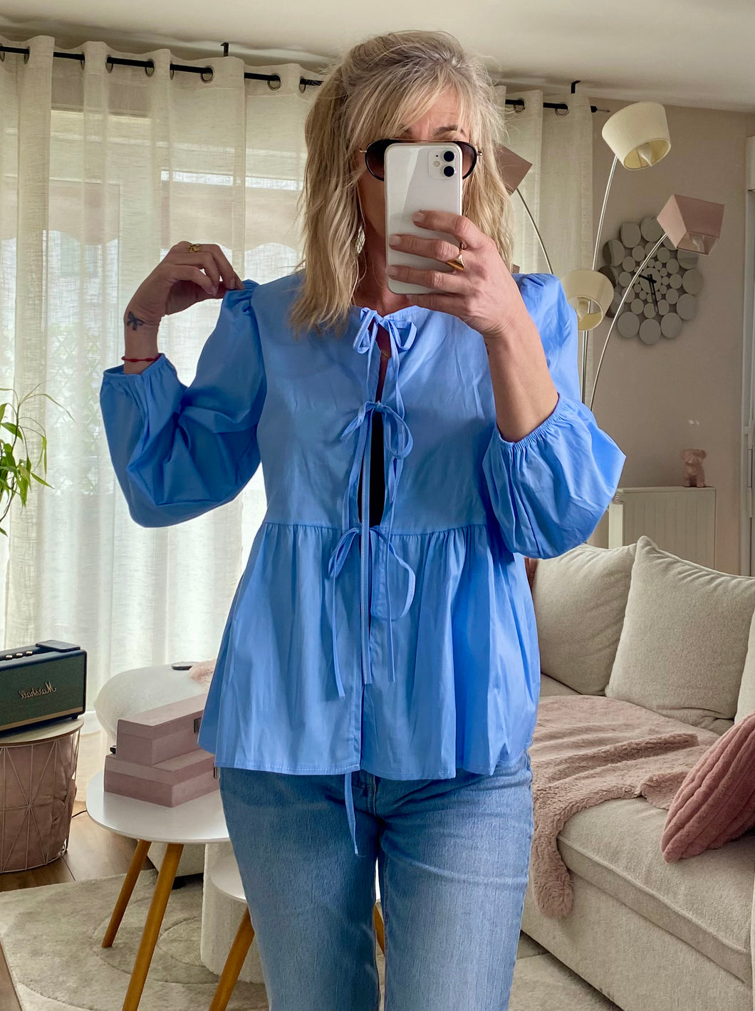 Blouse Maddy bleue