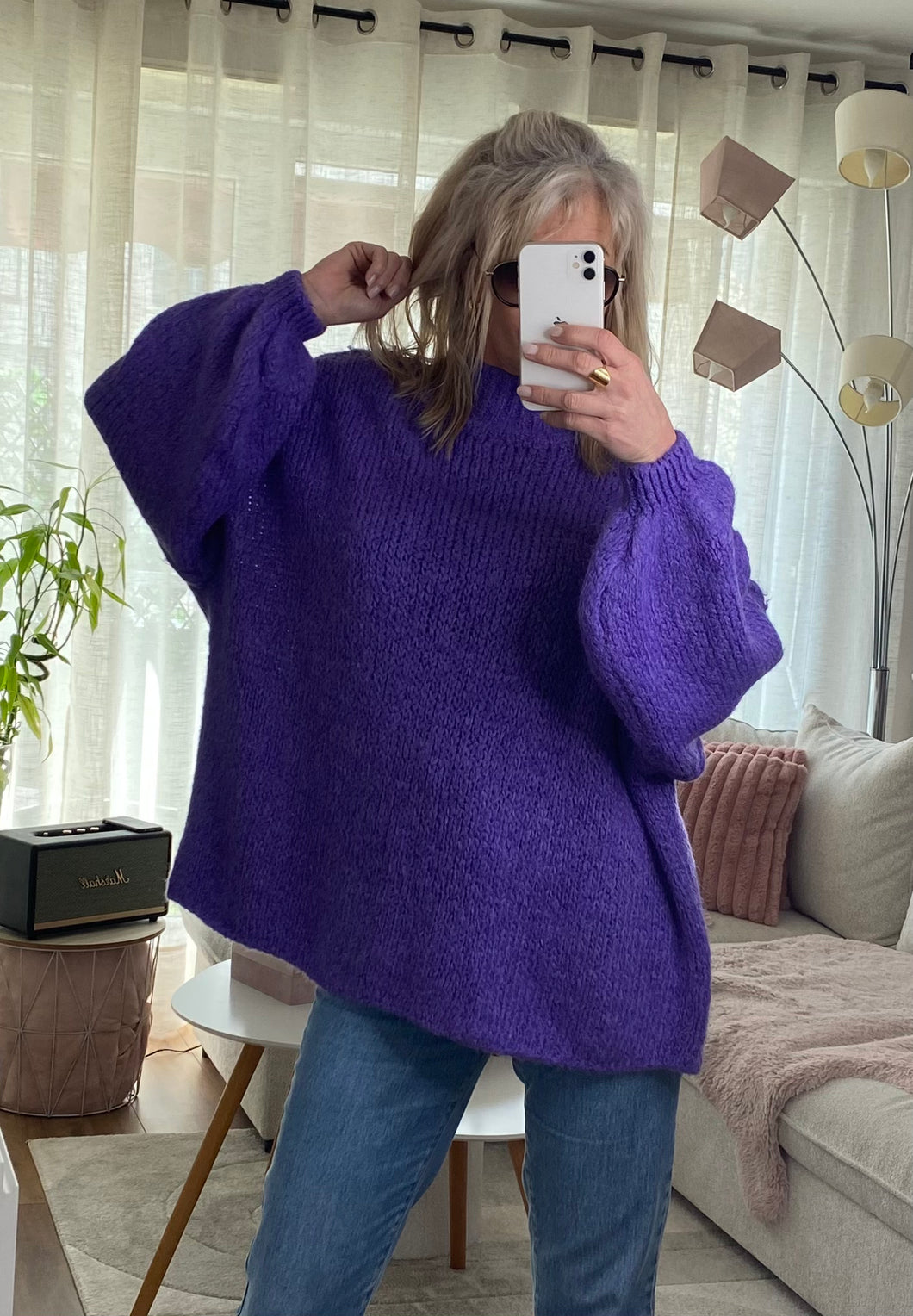 Pull oversize Lia violet